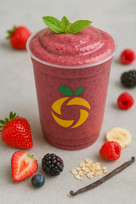 Berry Oats Smoothie Bowl🌱🍇