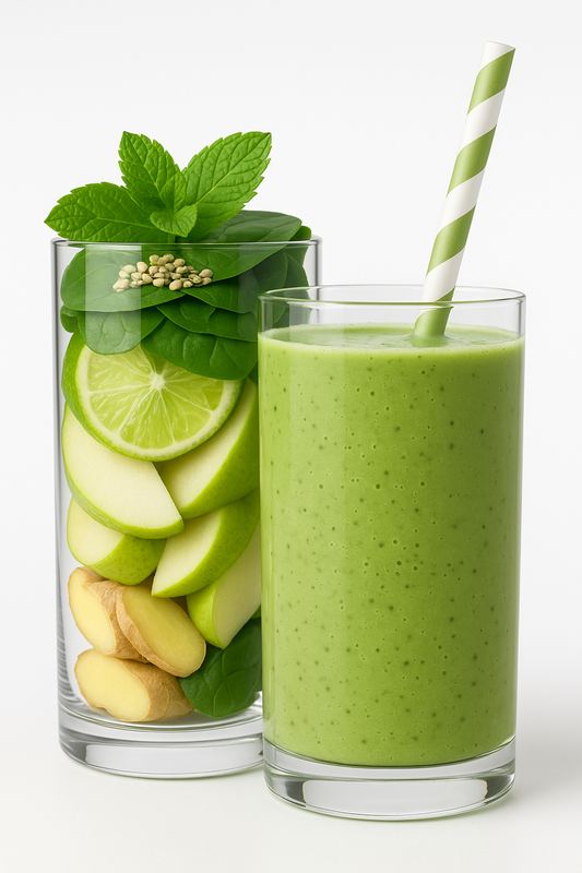 Matcha Recharge🫚🍐 (11 cups per doos)