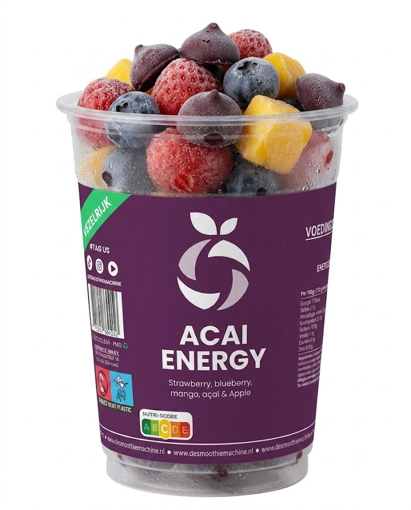 Acai Energy🥭🍇 (11 cups per doos)