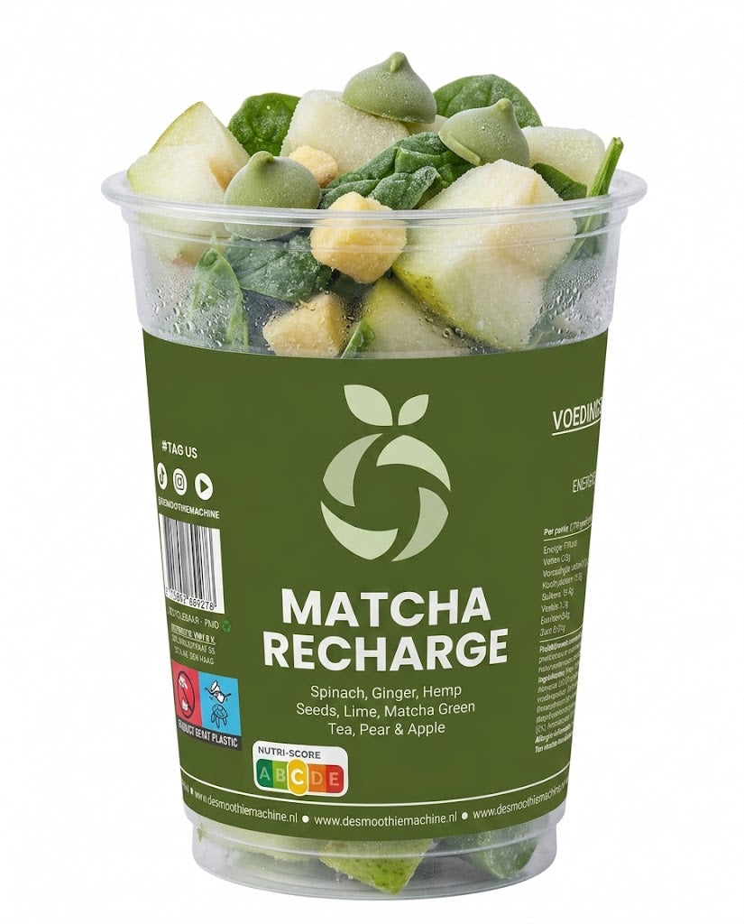 Matcha Recharge🫚🍐 (11 cups per doos)